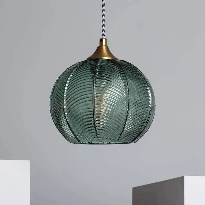 Suspension Verte Boule verre Klimt
