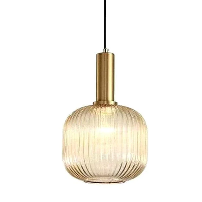Suspension Moderne verre moru Cognac