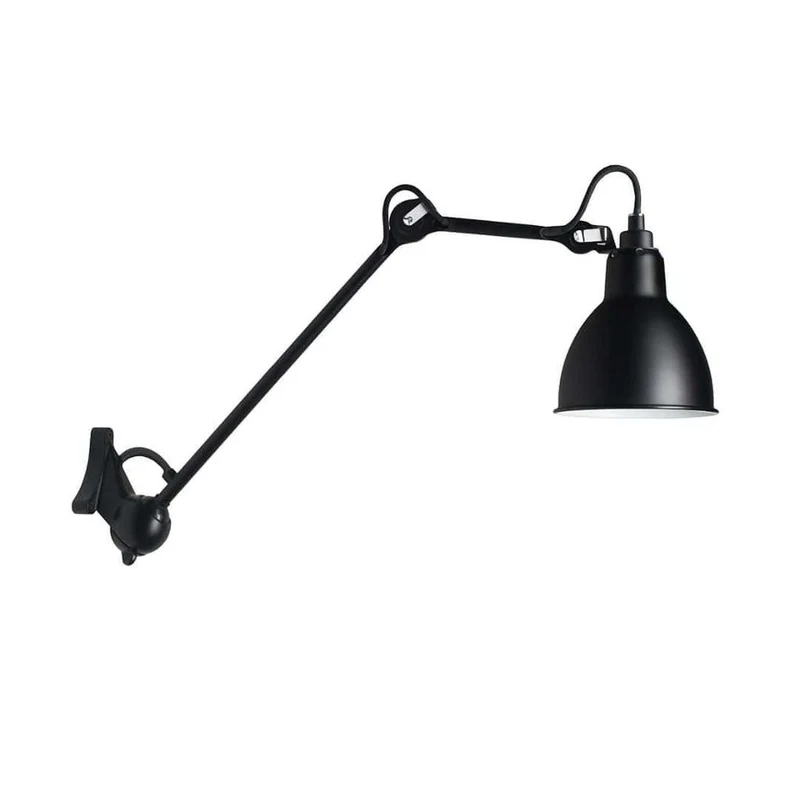 Lampe Gras N°222 Væglampe - Sort - Fleksibel fransk designklassiker