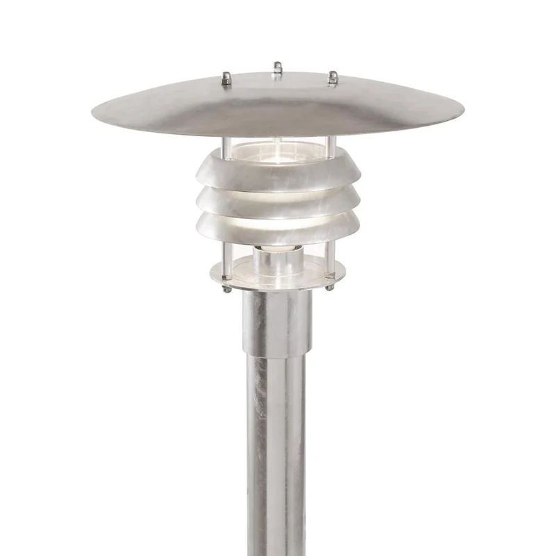 MIKE Bedarmatur - Galvaniseret Stål - Robust udendørslampe