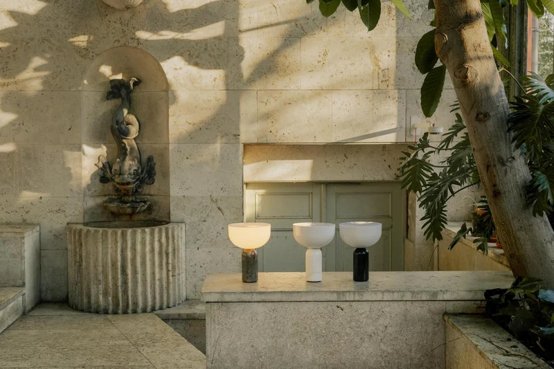 KIZU BORDLAMPE PORTALBE GRÅ 21712