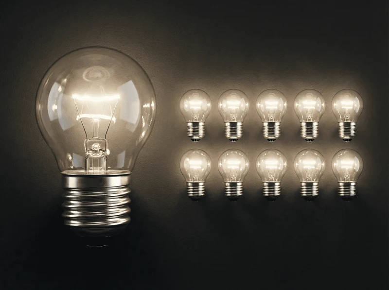 Lot de 10 Ampoules Incandescentes E27 Sphériques 2700K