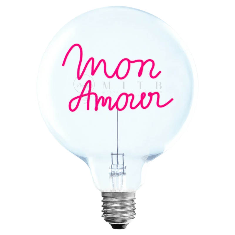 Ampoule décorative LED sans Fil "Mon Amour" - Message In The Bulb