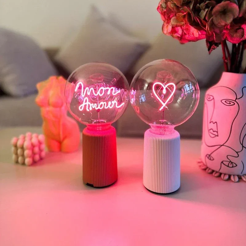 Ampoule décorative LED sans Fil "Mon Amour" - Message In The Bulb