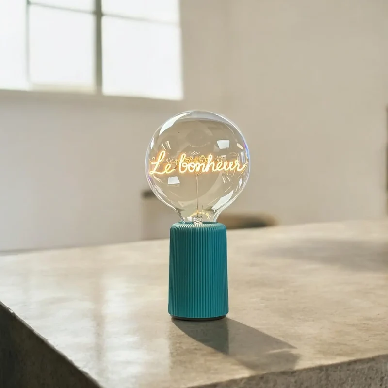 Ampoule décorative LED sans fil "LE BONHEUR" - Message In The Bulb