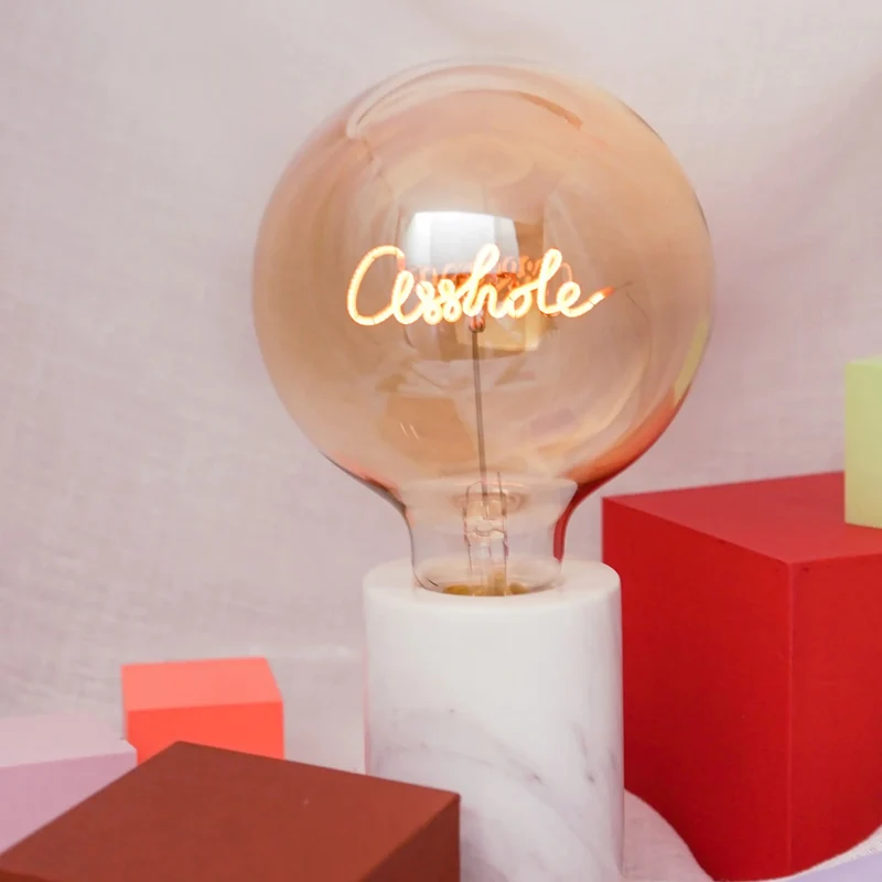 Ampoule décorative LED “Asshole” – Message In The Bulb