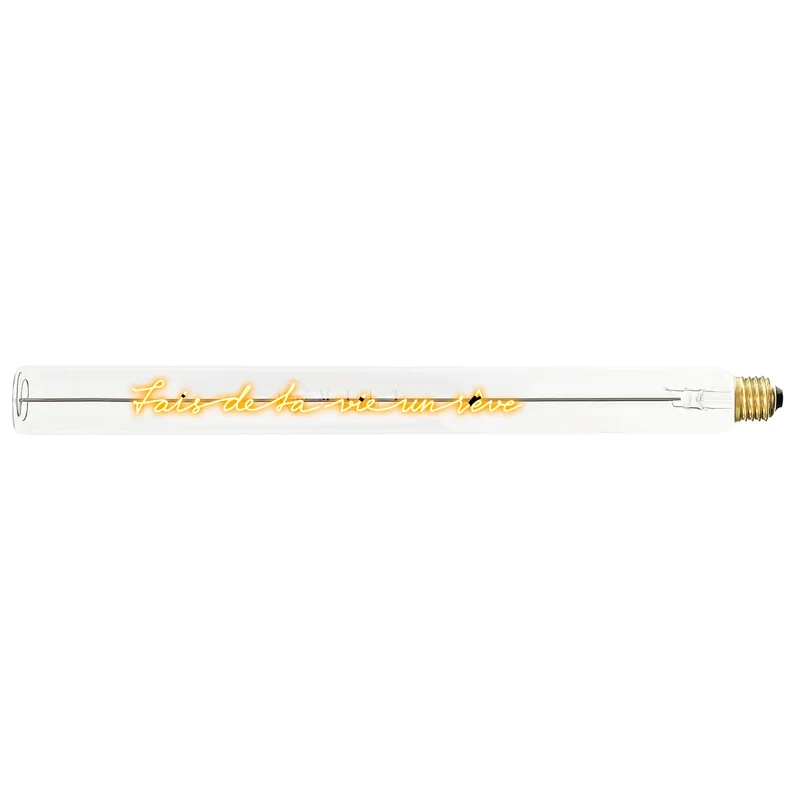 Ampoule décorative LED “Fais de ta vie un rêve” – Message In The Tube