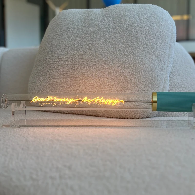 Ampoule décorative LED “Don't Worry Be Happy” – Message In The Tube