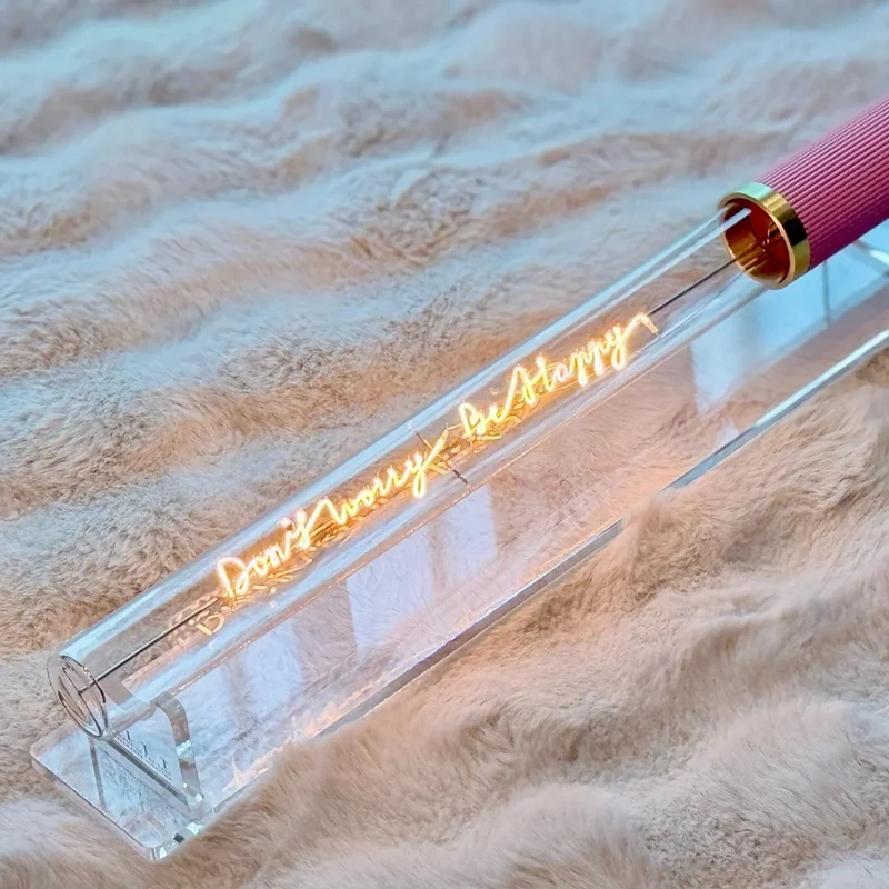 Ampoule décorative LED “Don't Worry Be Happy” – Message In The Tube
