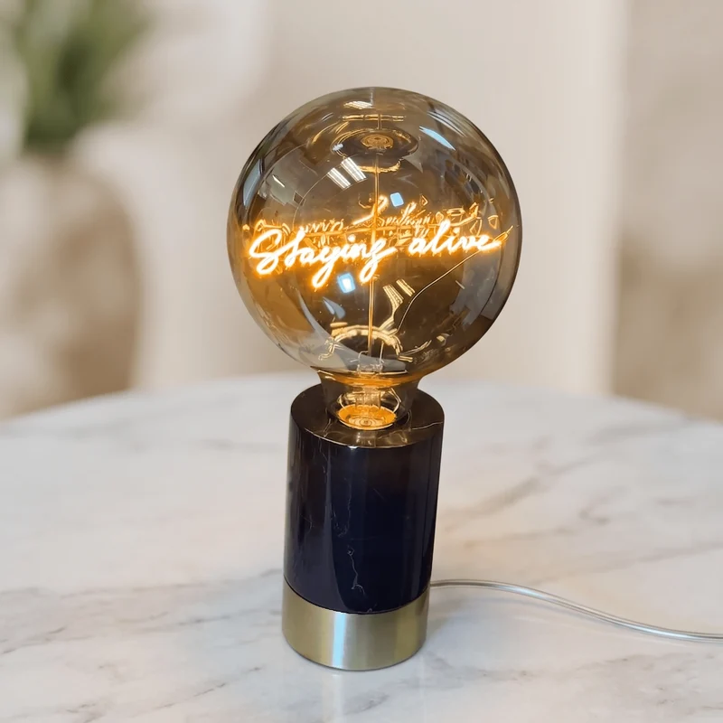 Ampoule décorative LED “Staying alive” – Message In The Bulb