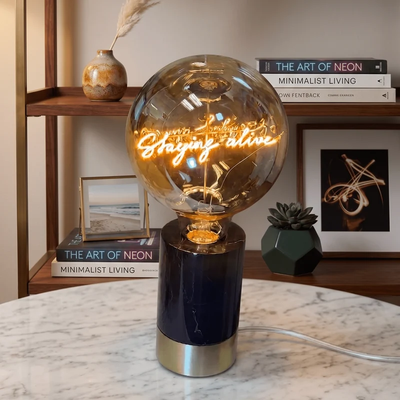 Ampoule décorative LED “Staying alive” – Message In The Bulb