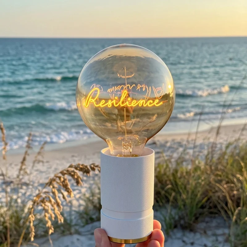 Ampoule décorative LED “Resilience” – Message In The Bulb