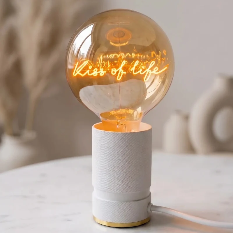 Ampoule décorative LED “Kiss Of Life” – Message In The Bulb