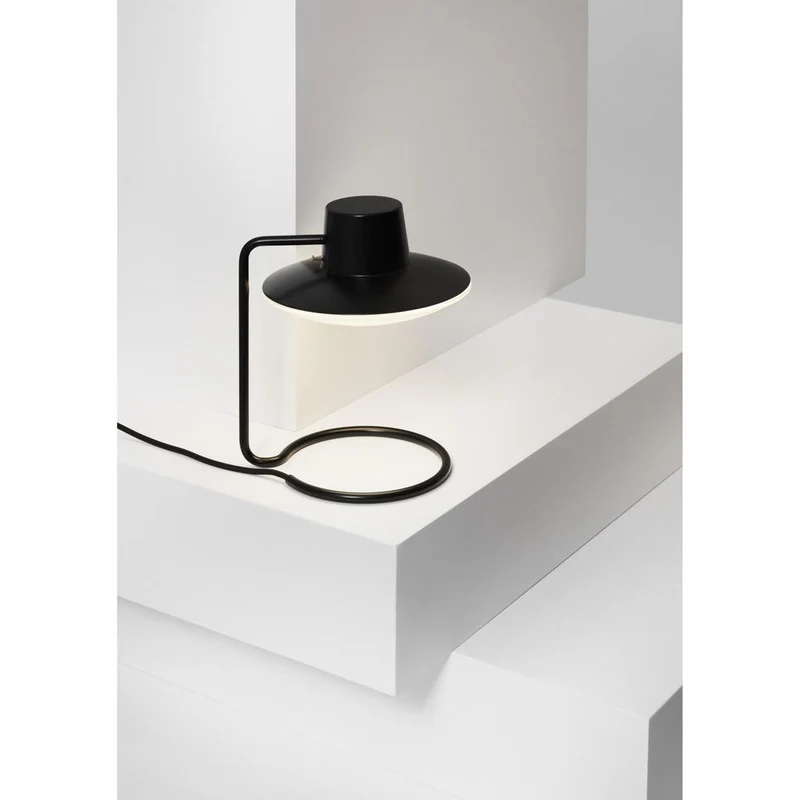 AJ Oxford - Bordlampe Ø22 cm Louis Poulsen - (Sort, Opalglas, H 28 cm, E14)