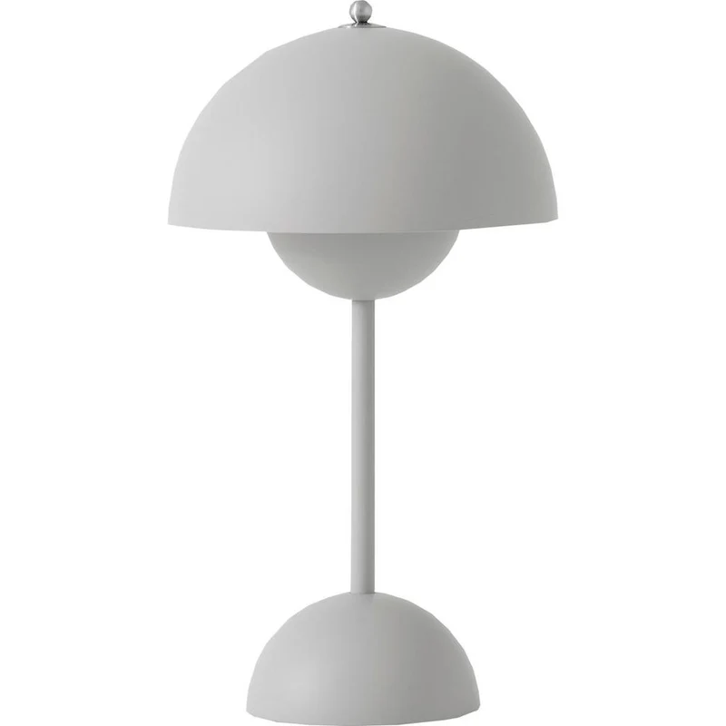 FLOWERPOT VP9 - PORTABLE BORDLAMPE - MAT LYS GRÅ