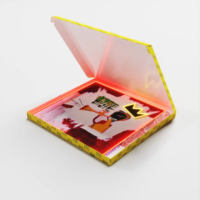 Trumpet Painting YP x Jean Michel Basquiat, signe en neon LED
