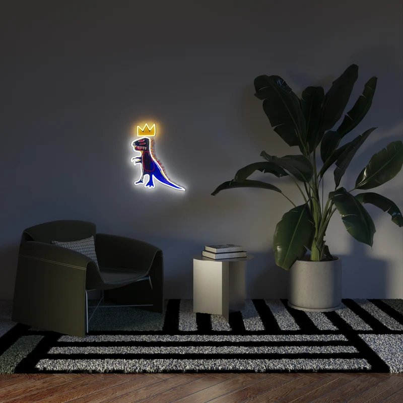 PEZ Dispenser YP x Jean Michel Basquiat, signe en néon led