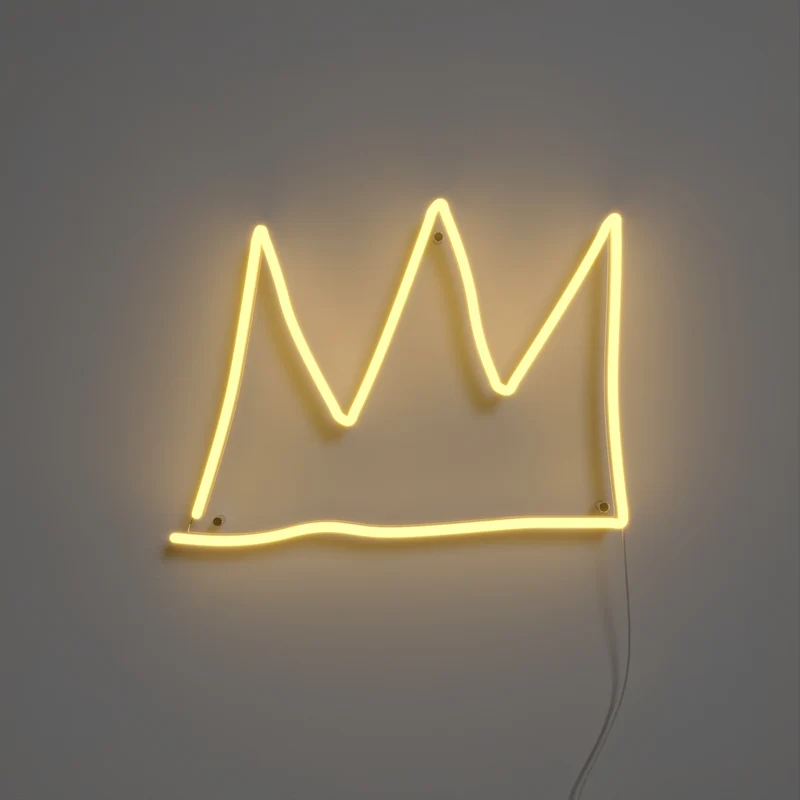 The Crown YP x Jean Michel Basquiat, signe en néon LED