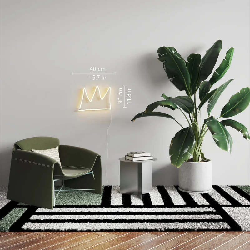 The Crown YP x Jean Michel Basquiat, signe en néon LED