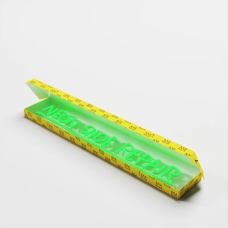 Neon Shoe Repair YP x Jean Michel Basquiat, signe en néon LED