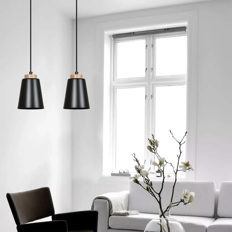 Suspension Vintage Noir