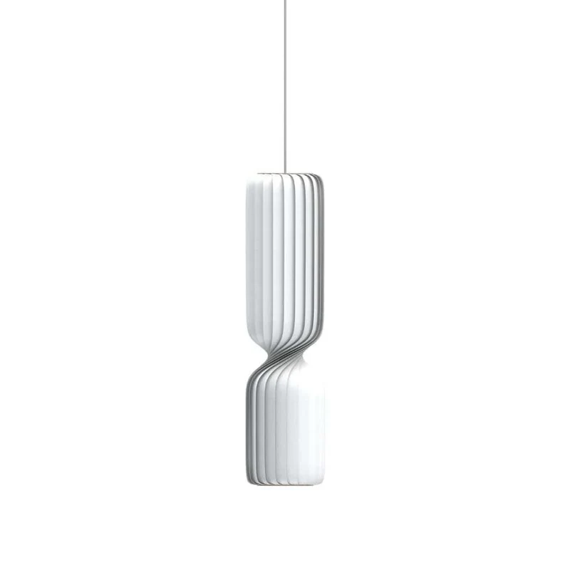 TR41 Pendel - Hvid Polykarbonat, H 100 cm - Skulpturel lampe af Tom Rossau