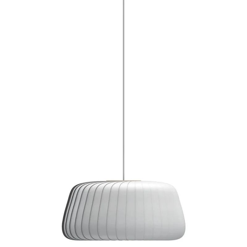 TR19 Pendel Ø53 - Hvid Coated Papir - Elegant dansk design af Tom Rossau