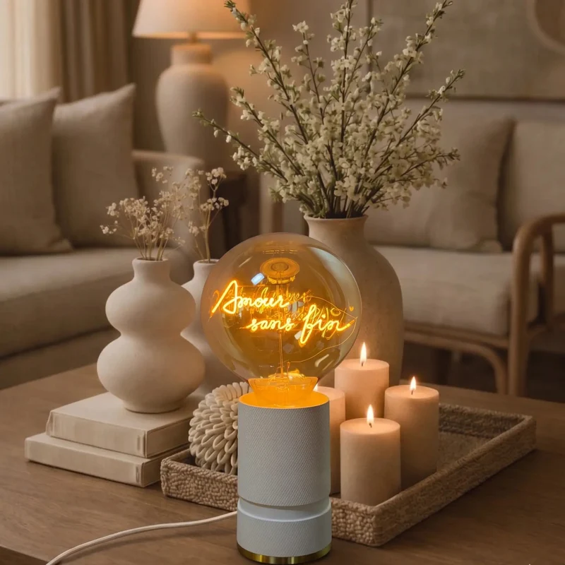 Ampoule décorative LED “Amour sans fin” – Message In The Bulb