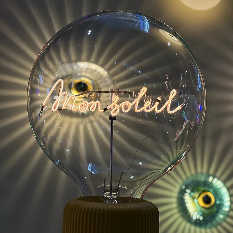 Ampoule décorative LED sans Fil "Mon Soleil" - Message In The Bulb