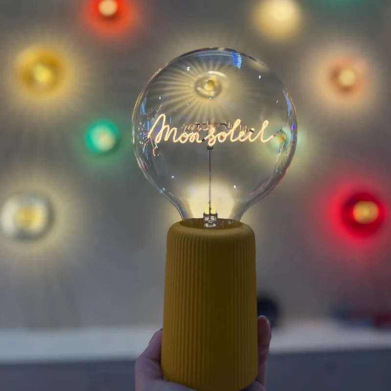 Ampoule décorative LED sans Fil "Mon Soleil" - Message In The Bulb