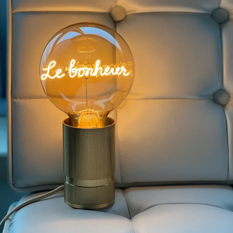 Ampoule décorative LED "Le Bonheur" - Message In The Bulb