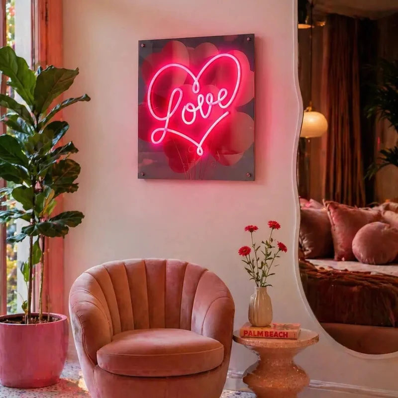 Tableau décoratif "Love" - Message in the Frame