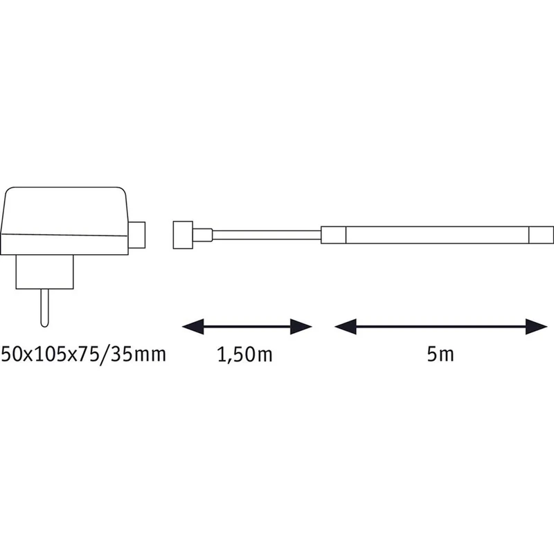 SimpLED Strip Outdoor Basis-Set 5m Kaltweiß IP65