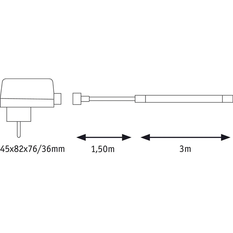 SimpLED Strip Outdoor 3m Basis-Set IP65