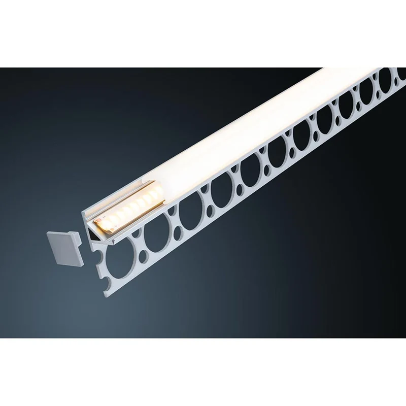 LumiTiles LED Strip Profil Frame 1m Alu-Eloxiert Satin