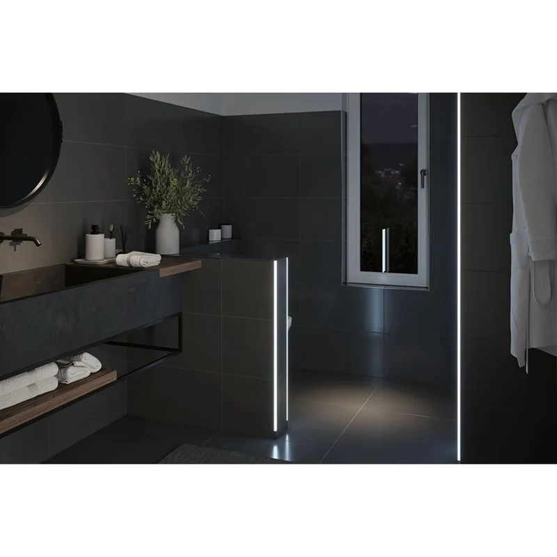 LumiTiles LED Strip Profil Frame 1m Alu-Eloxiert Satin