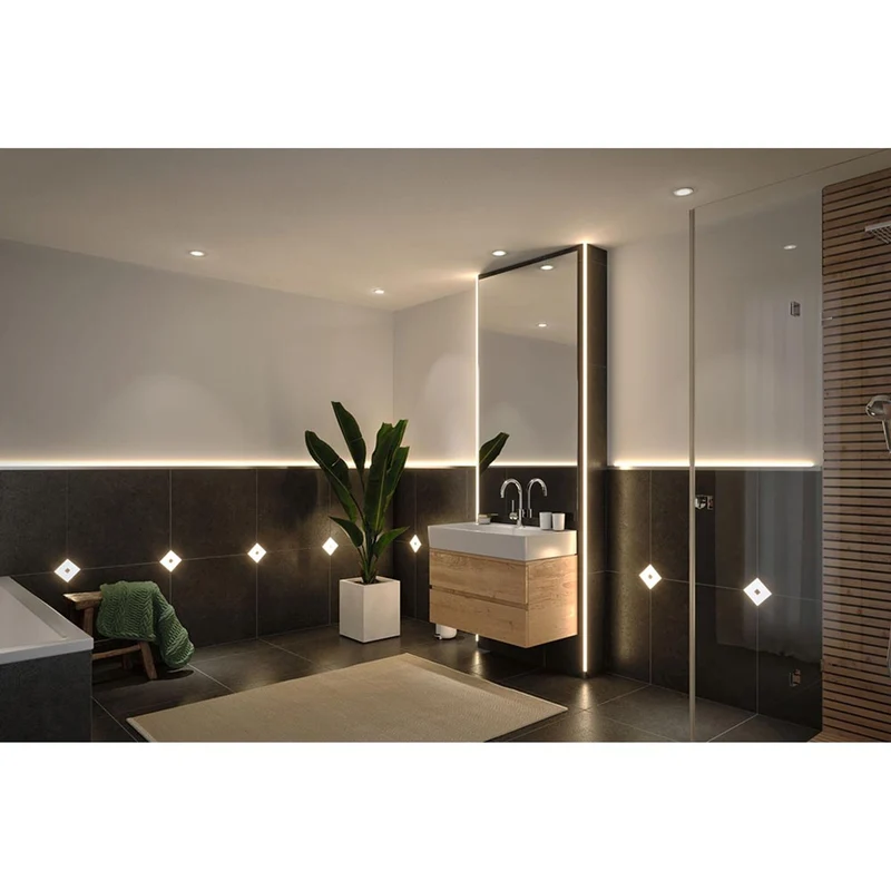 LumiTiles LED Strip 2m Profil Frame Alu-Eloxiert, Satiniert