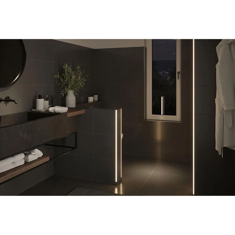 LumiTiles LED Strip 2m Profil Frame Alu-Eloxiert, Satiniert