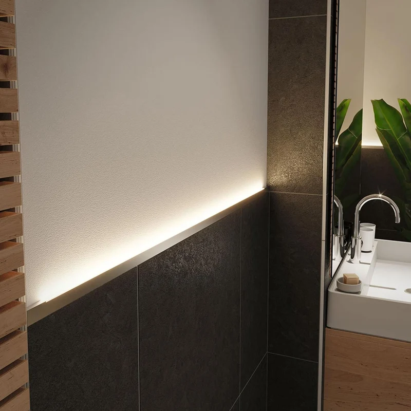 LumiTiles LED Strip 1m Aufbauprofil Top Alu-Eloxiert