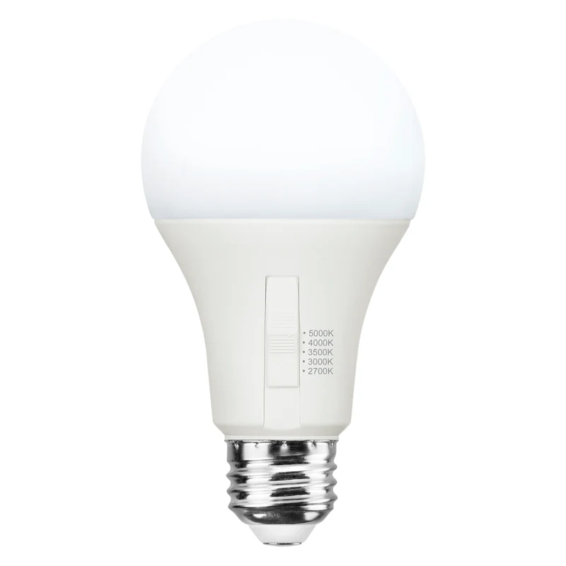 SYLVANIA TruWave A21 LED Light Bulb, 15W = 100W, 5 CCT Select 2700 / 3000 / 3500 / 4000 / 5000K, Dimmable, 1600 lms, Frosted Finish - 2 PK
