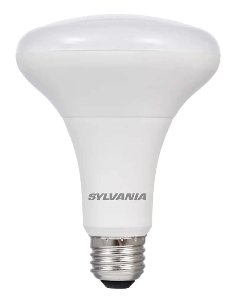 SYLVANIA ECO LED BR30 Light Bulb, 65W = 9W, Dimmable, Frosted Finish, 650 Lms, 4000K, Cool White - 4 PK