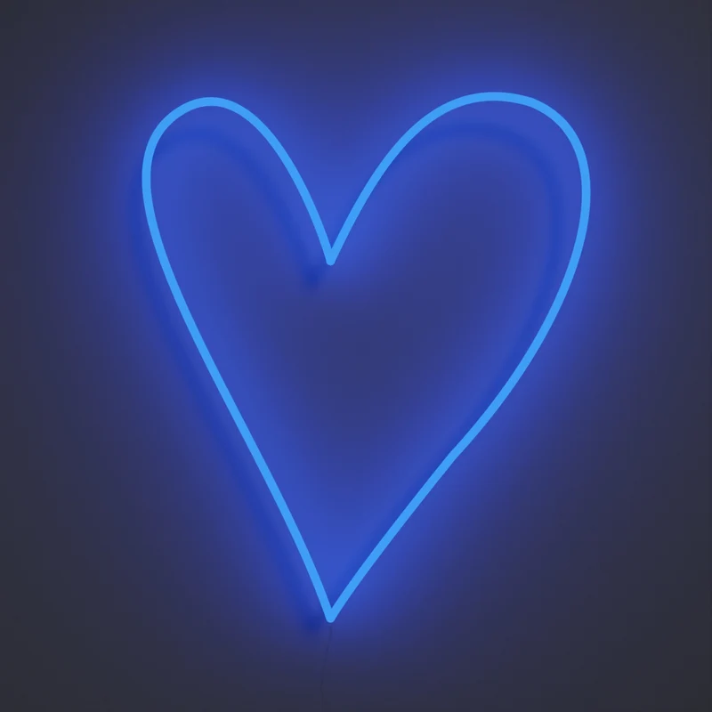 Big Big Heart (Très gros coeur), signe en néon LED