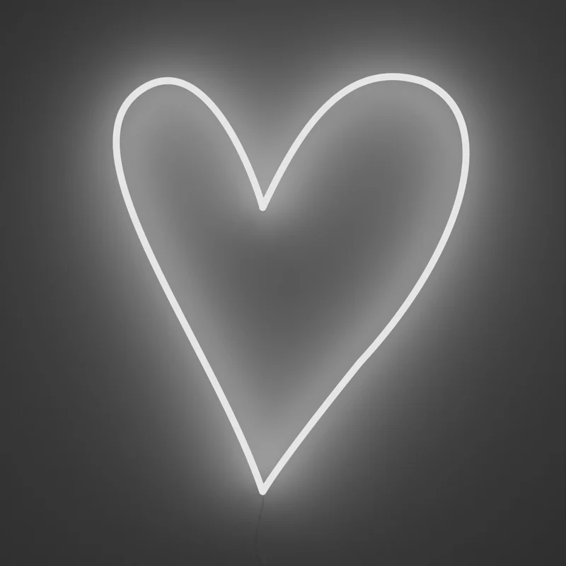 Big Big Heart (Très gros coeur), signe en néon LED