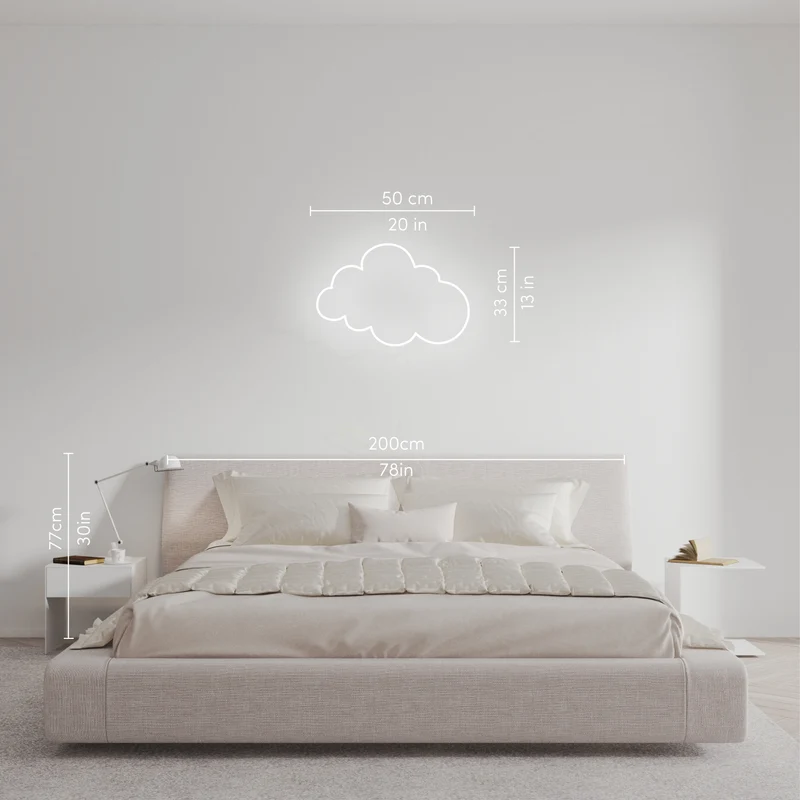 Cloud, signe en néon LED