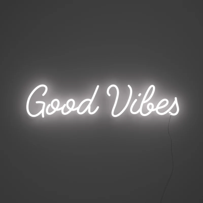 Good Vibes, signe en néon LED