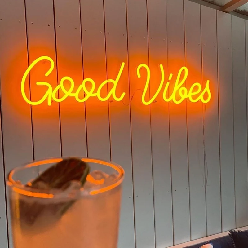 Good Vibes, signe en néon LED