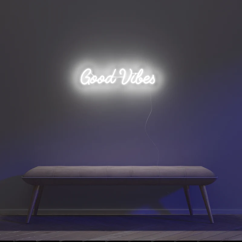 Good Vibes, signe en néon LED