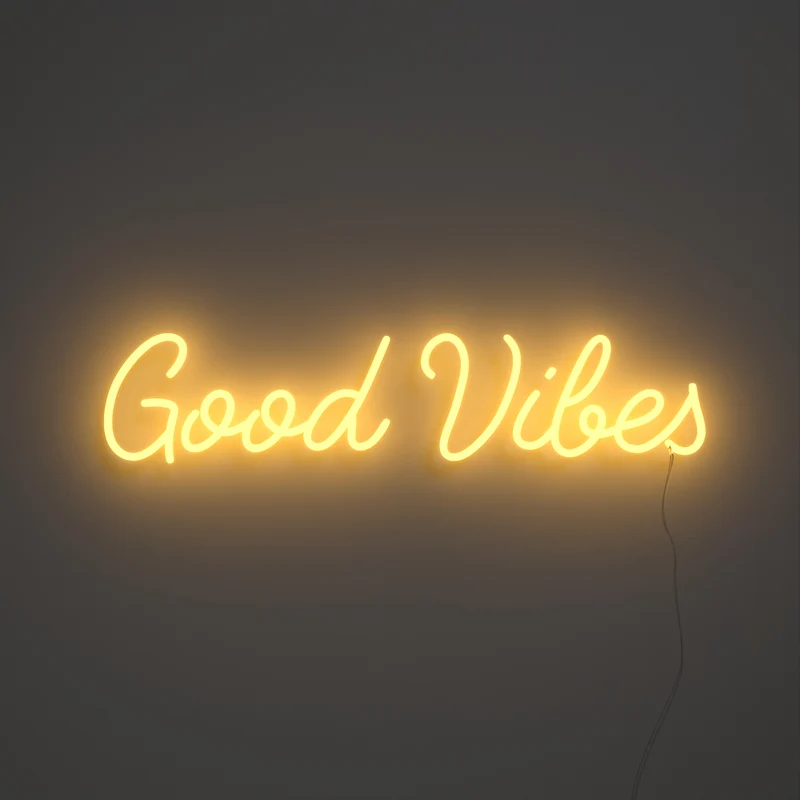 Good Vibes, signe en néon LED