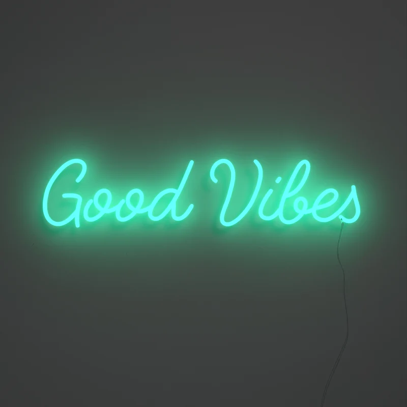 Good Vibes, signe en néon LED