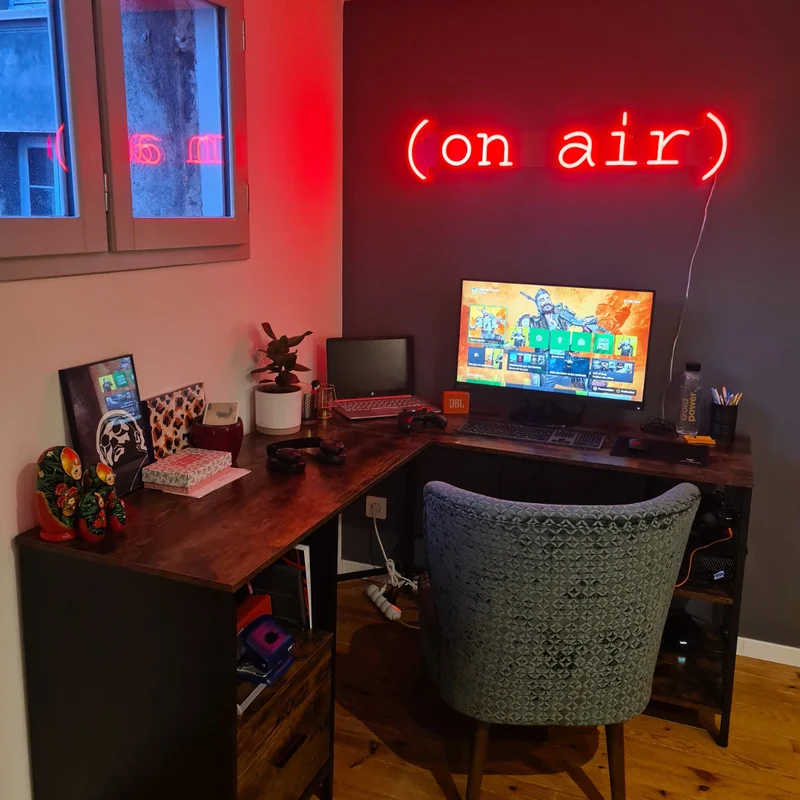 On air, signe en néon LED
